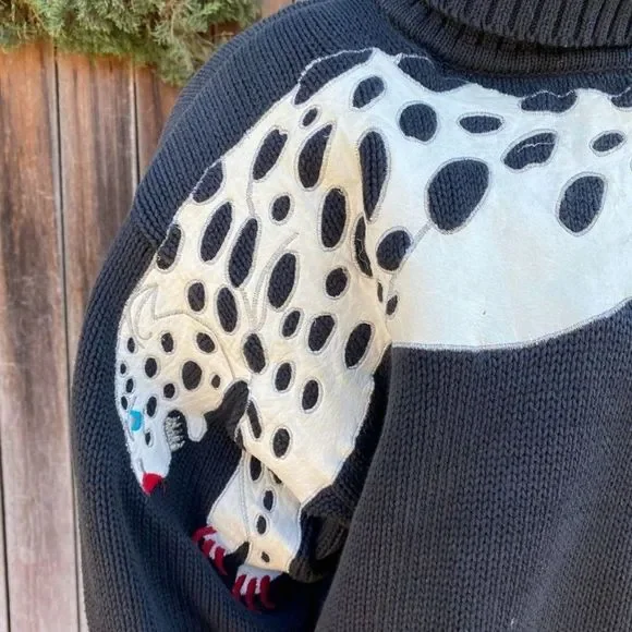 Vintage Trash 1980s Cheetah Leopard Fashion Streetwear Sweater w/ Shoulder Pads